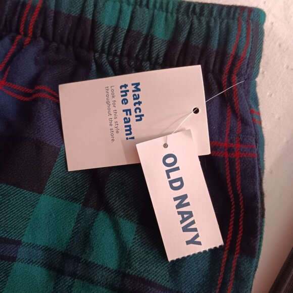 Old Navy NWT Green Blue Plaid Pajama Lounge PJ Sleep Pants Unisex Men's Size XL - Picture 14 of 15